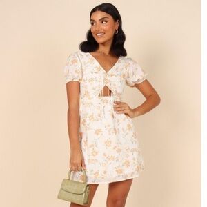 PETAL & PUP ARIELLE WHITE MINI DRESS